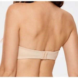 Delimira 32D Minimizer Strapless or Strap Bra Seamless Underwire Bandeau